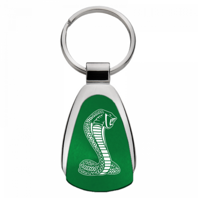 Cobra Teardrop Key Fob - Green