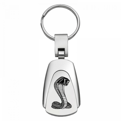 Cobra Teardrop Key Fob - Silver
