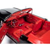 1964 1/2 Ford Mustang Convertible Raven Black with Red Interior "American Muscle" Series 1/18 Diecast Model Car