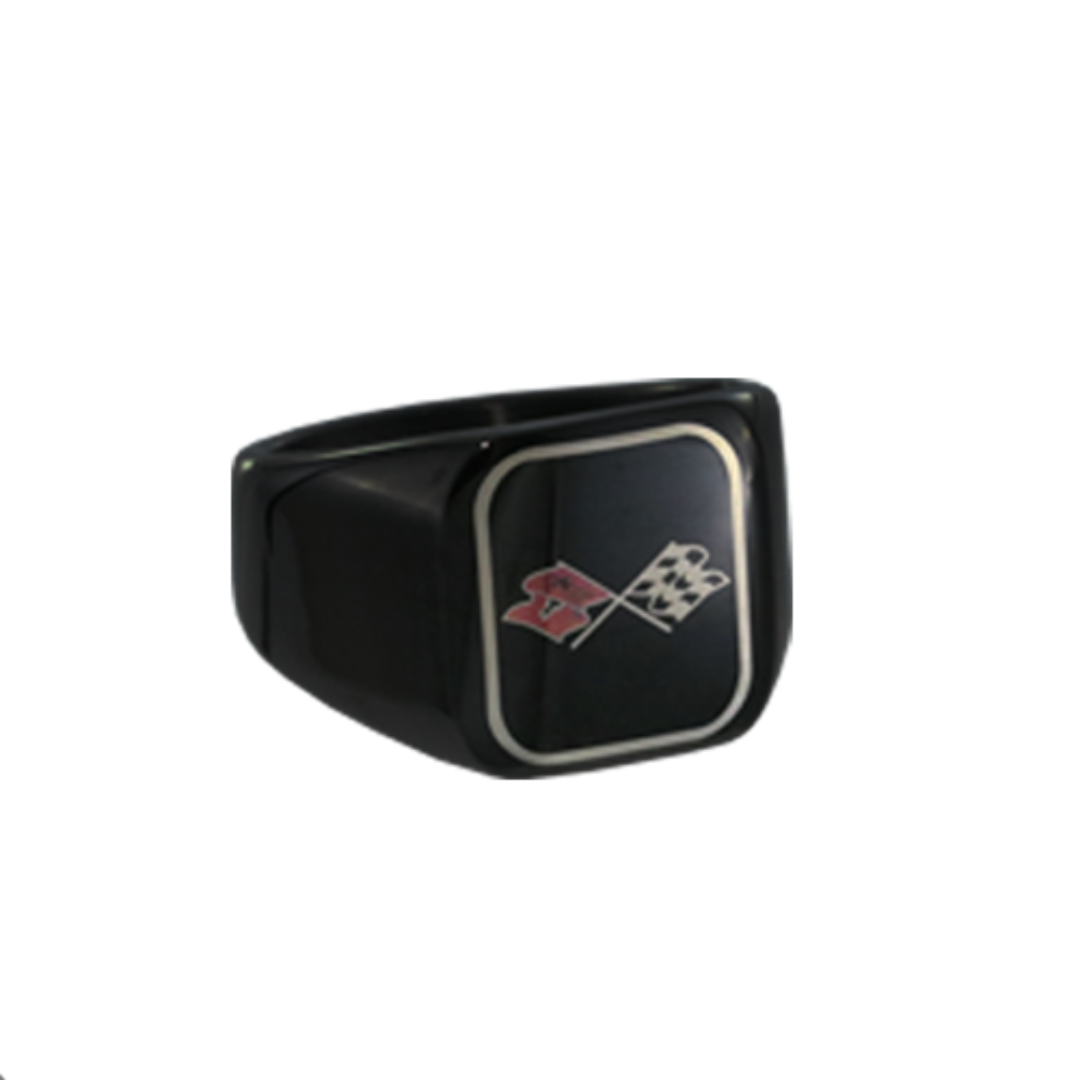 c3-color-emblem-black-stainless-signet-ring-classic-auto-store-online