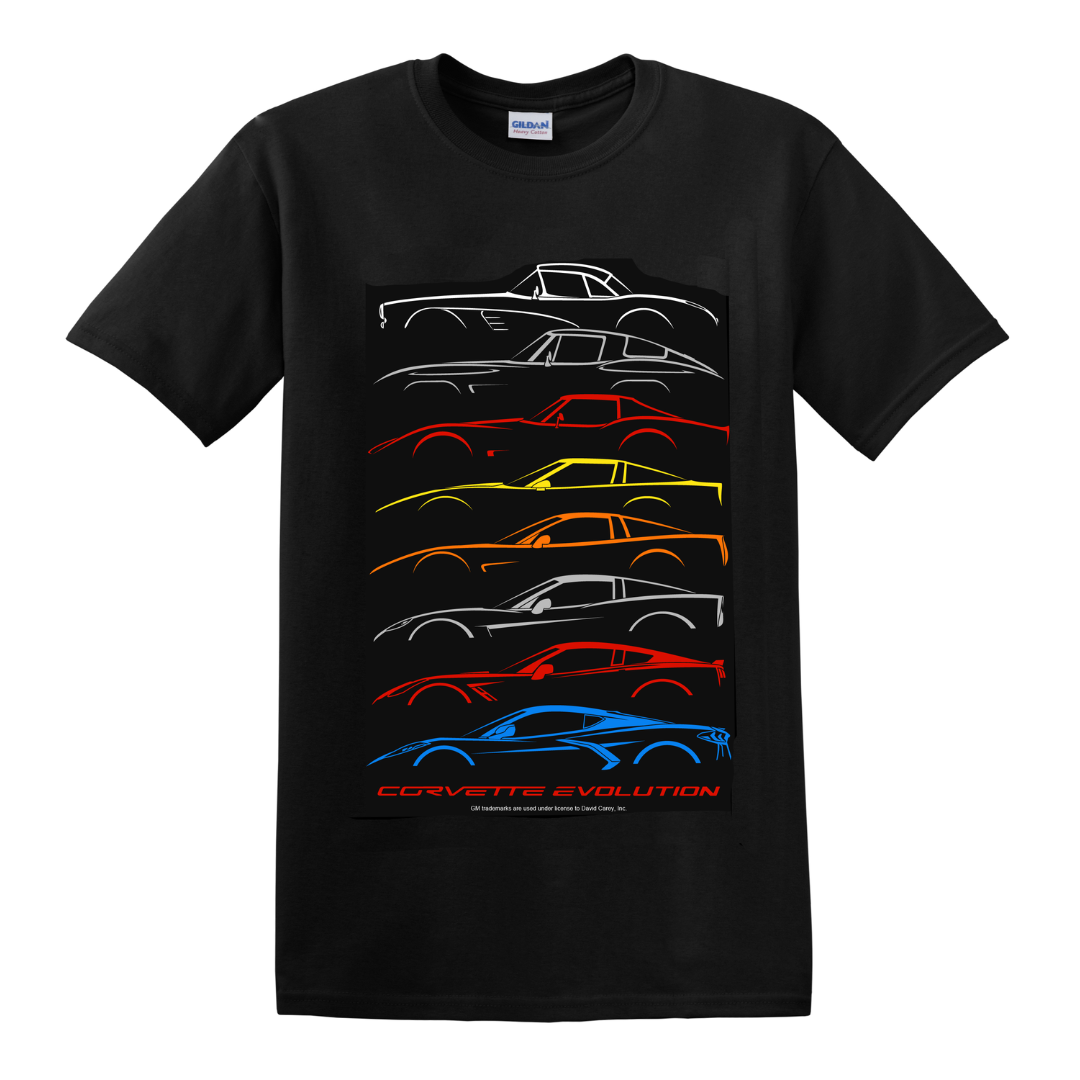 Corvette Evolution C1-C8 T-Shirt