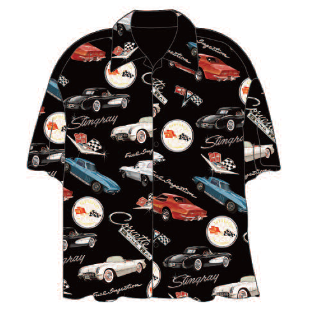 Corvette Famous Vettes Tropical Shirt