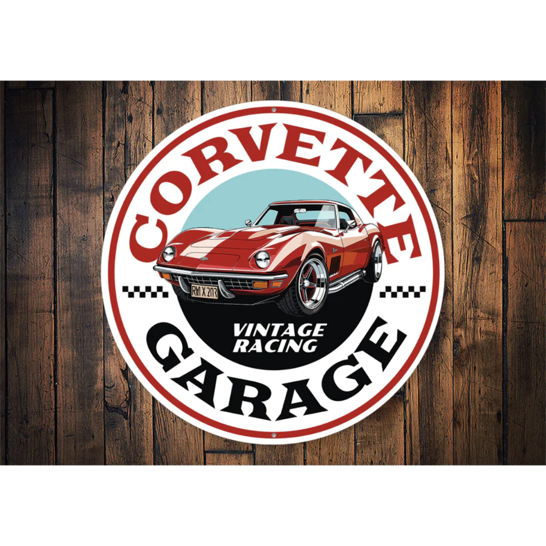 corvette-garage-vintage-racing-aluminum-sign