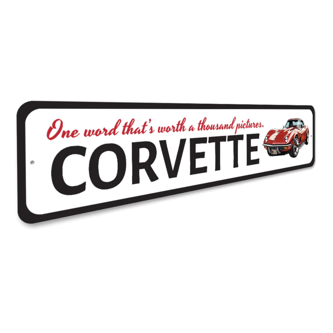 corvette-worth-a-thousand-pictures-sign-aluminum-sign