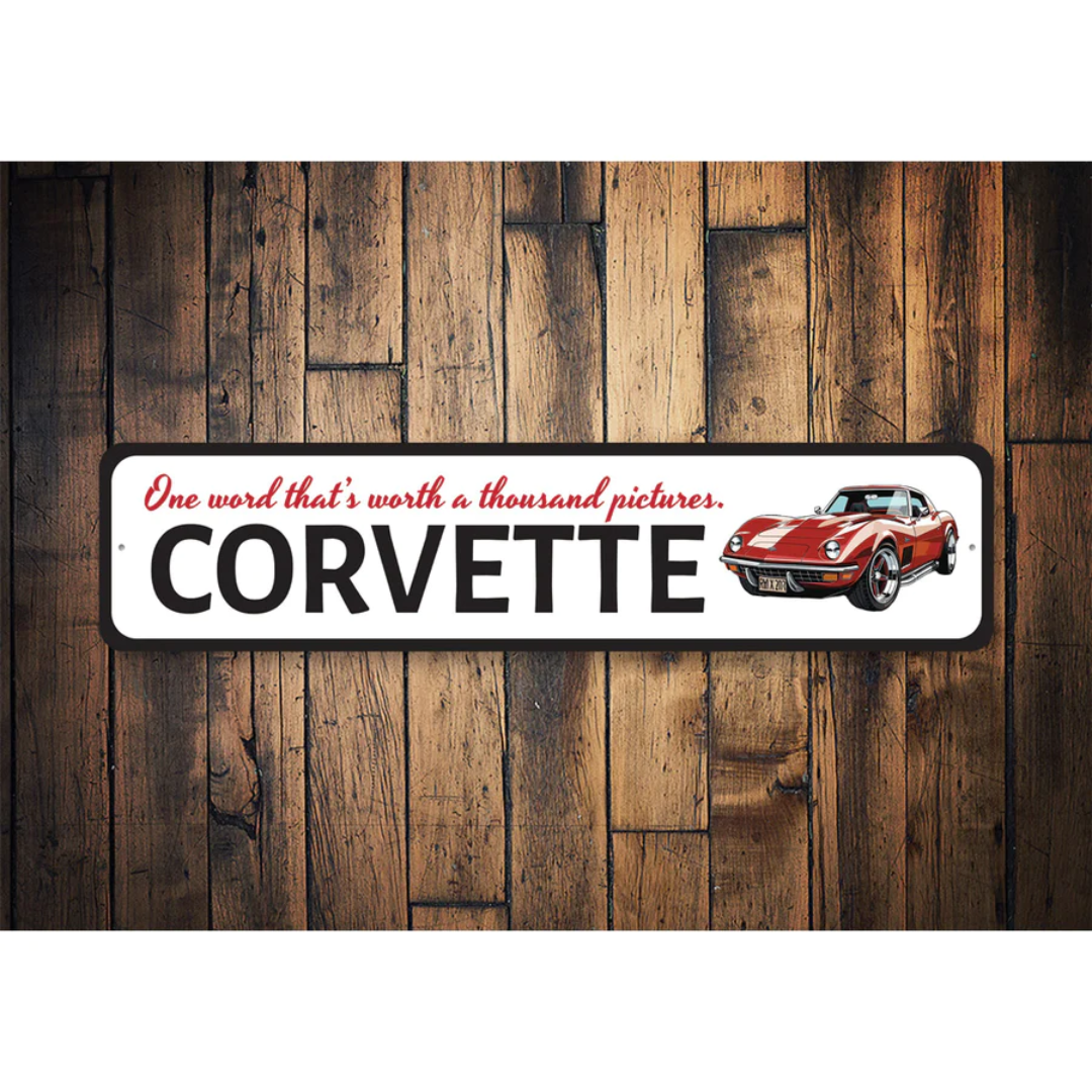 corvette-worth-a-thousand-pictures-sign-aluminum-sign