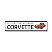 corvette-worth-a-thousand-pictures-sign-aluminum-sign