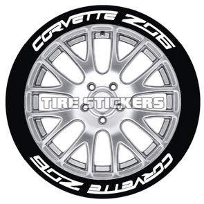 Corvette Z06 Tire Stickers - 8 of Each