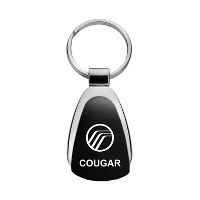 Cougar Teardrop Key Fob in Black