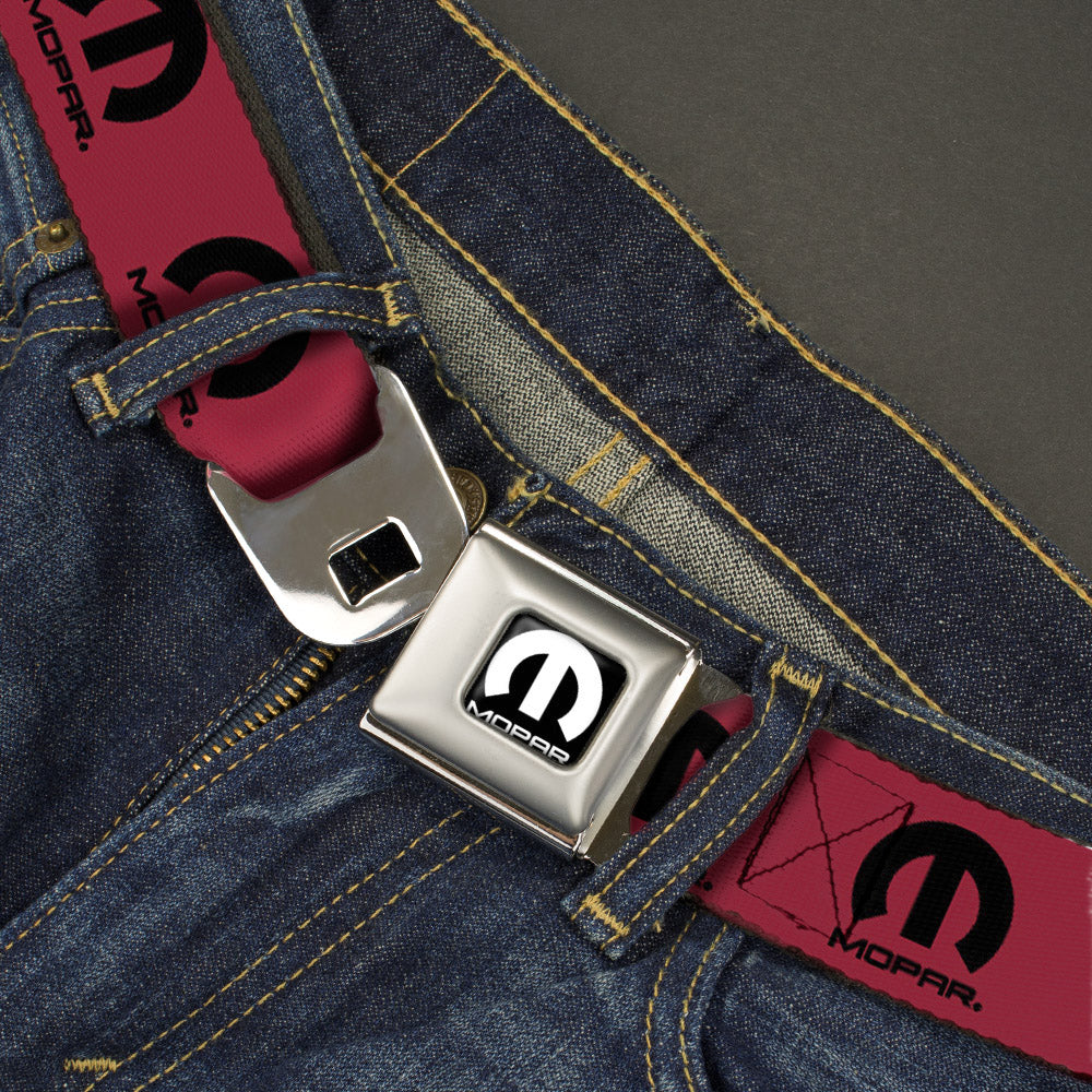 Mopar Logo Fuchsia Seatbelt Belt