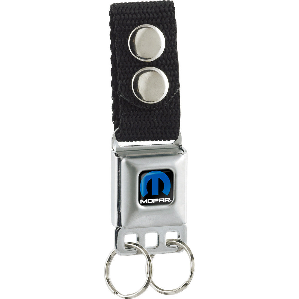 Mopar Logo Black & Blue Keychain