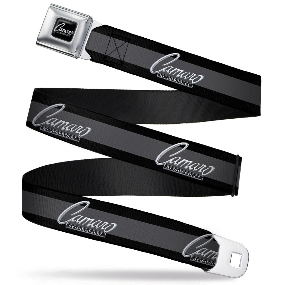 1969 Camaro Emblem Black & Silver Seatbelt Belt