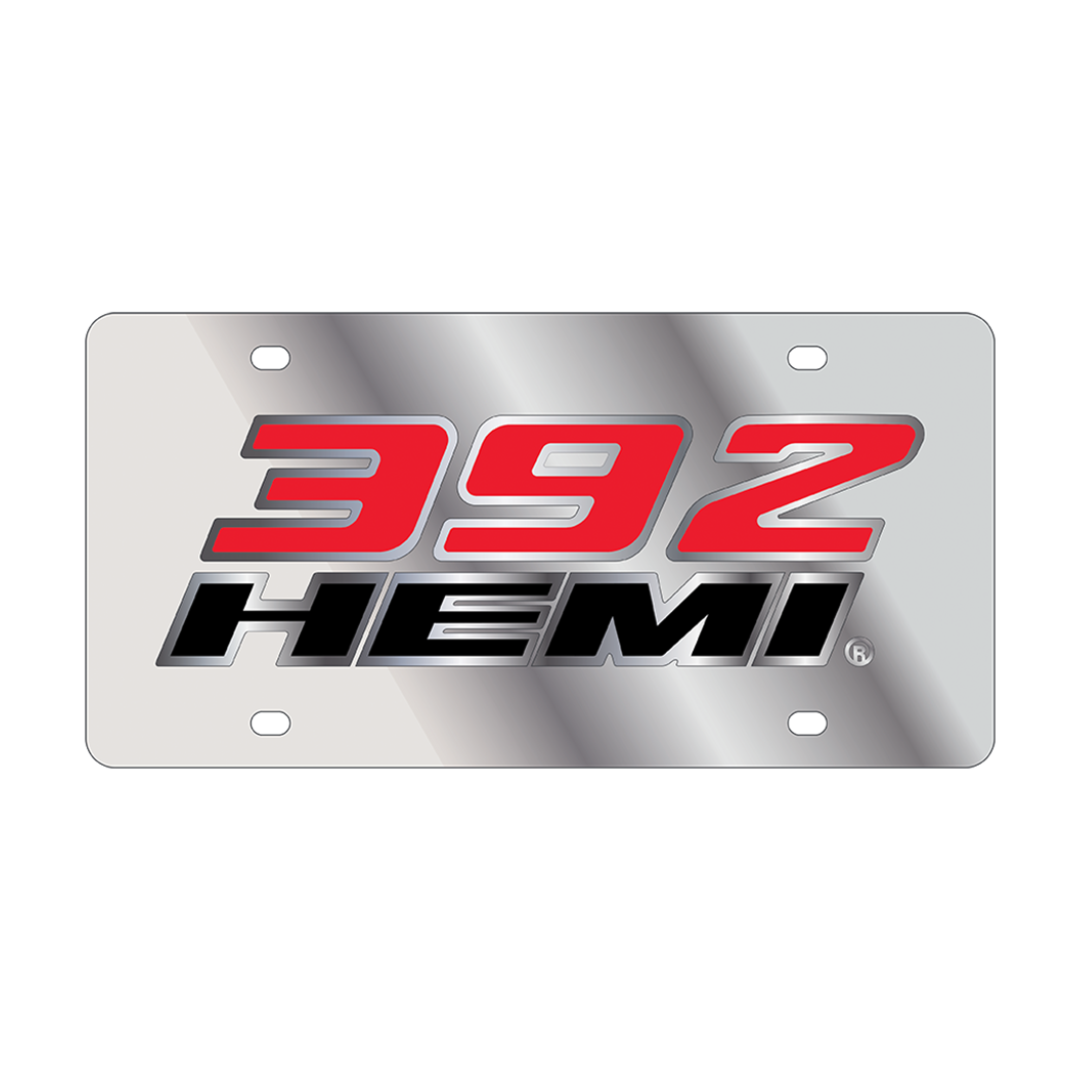 Dodge 392 HEMI Stainless Steel License Plate