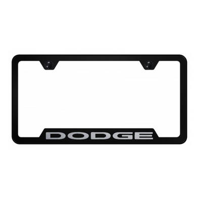 Dodge Cut-Out Frame - Laser Etched Black