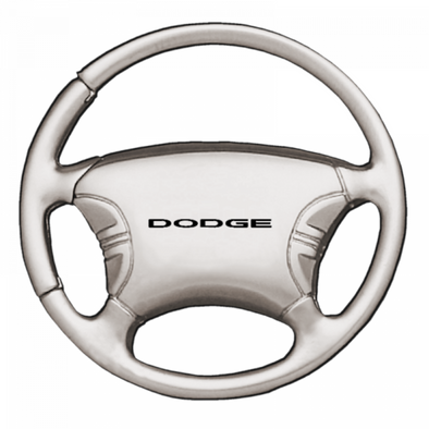 Dodge Steering Wheel Key Fob - Silver
