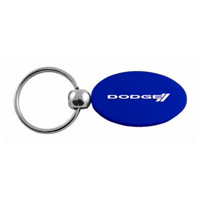 Dodge Stripe Oval Key Fob in Blue