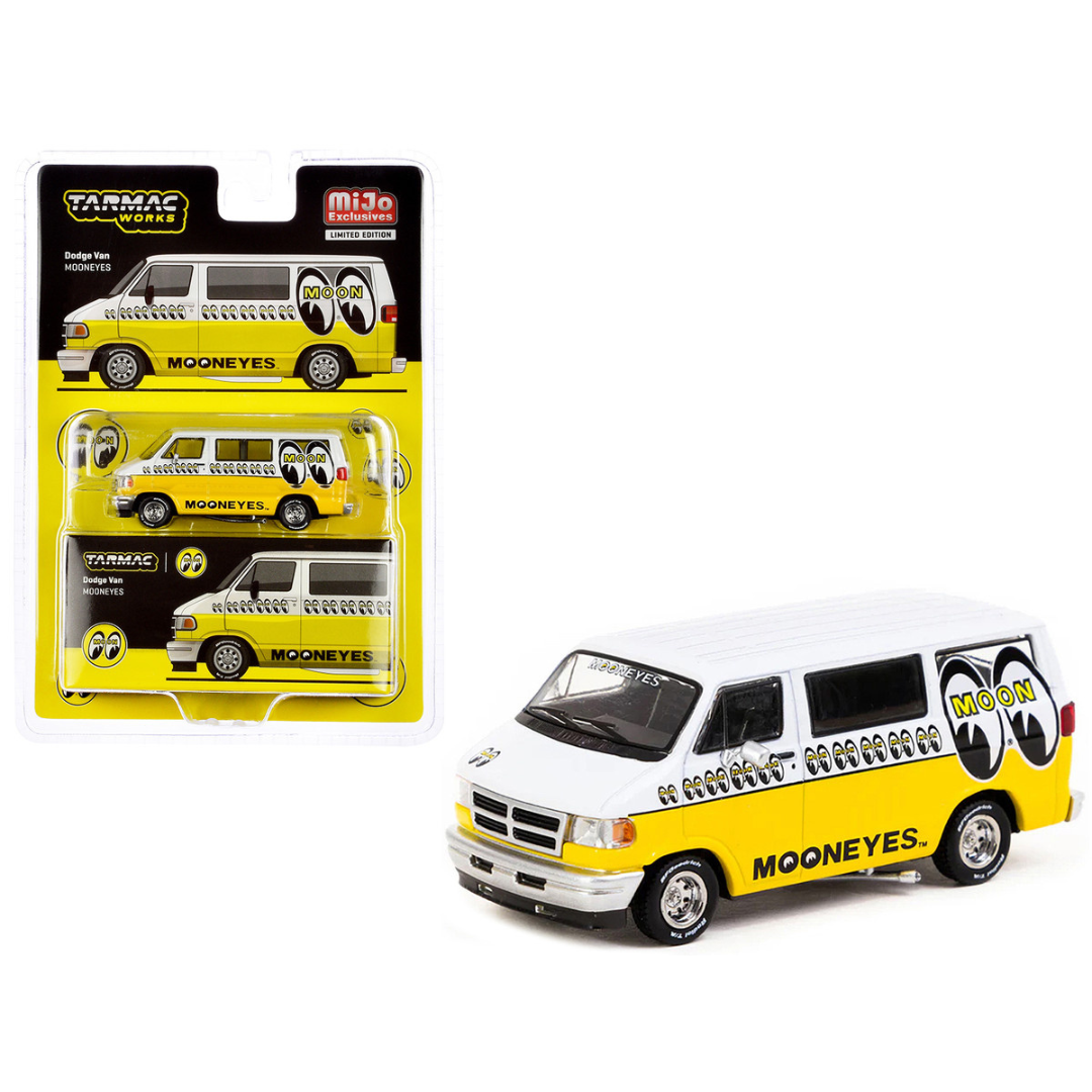 dodge-van-white-and-yellow-with-graphics-mooneyes-global64-series-1-64-diecast-model