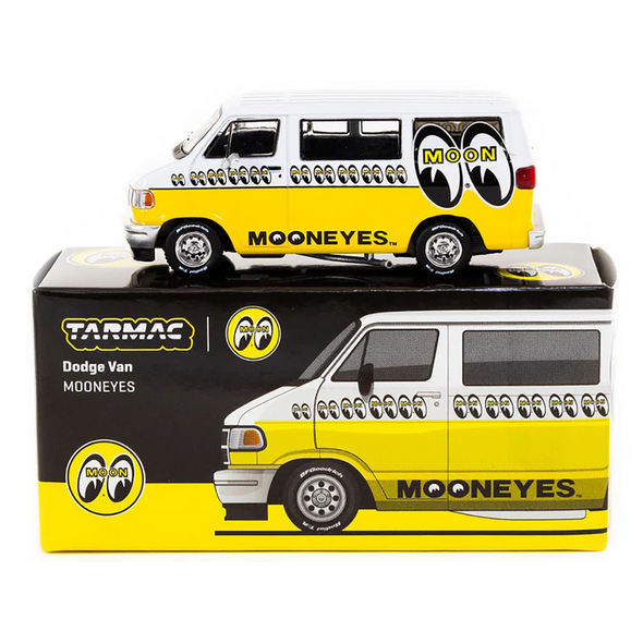 dodge-van-white-and-yellow-with-graphics-mooneyes-global64-series-1-64-diecast-model