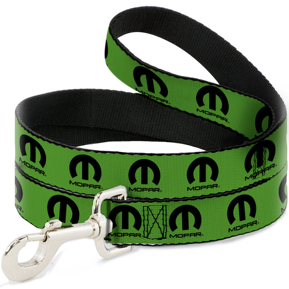 Mopar Logo Green & Black Dog Leash