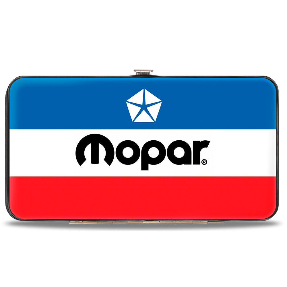 Mopar Chrysler Logo Red White & Blue Hinged Wallet