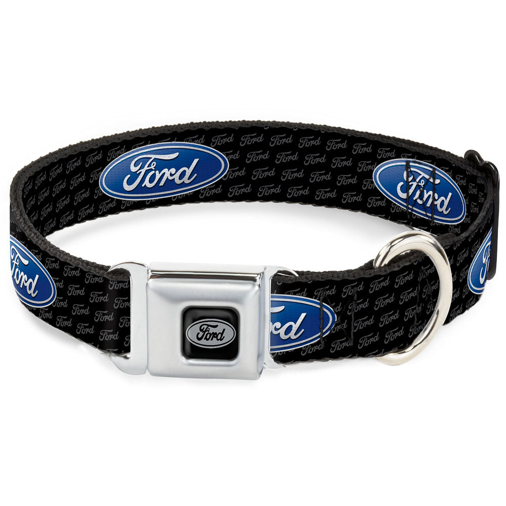 Ford Oval w/ Script Text Seatbelt Buckle Collar