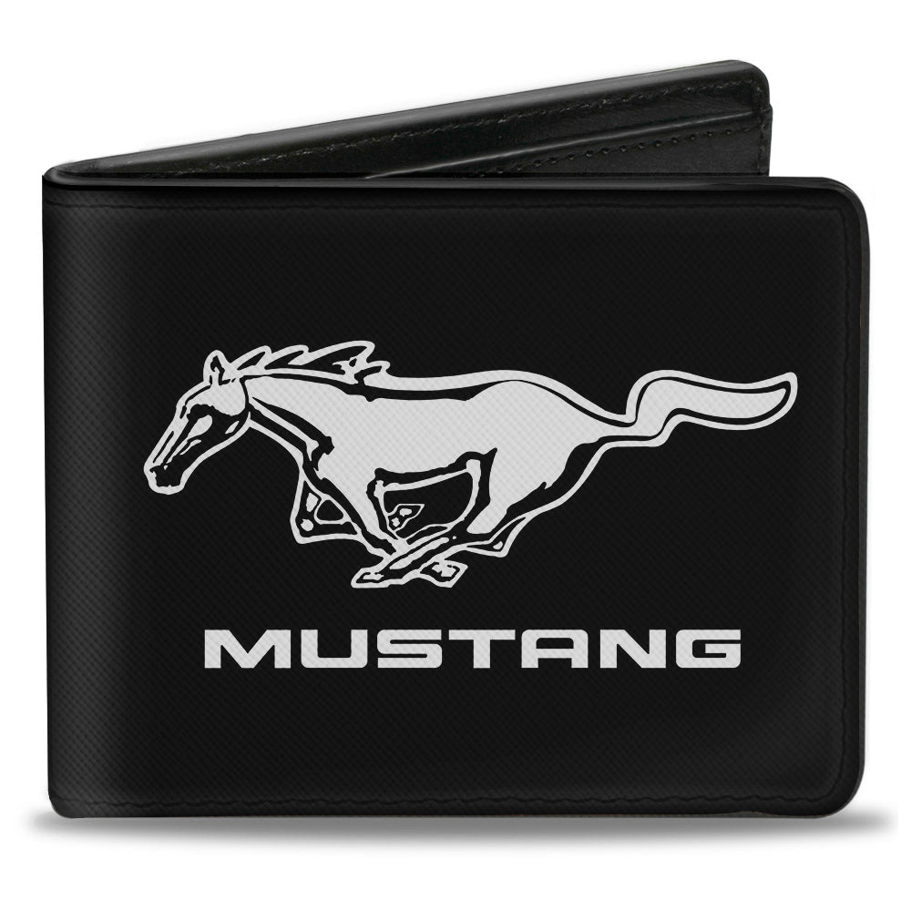 Ford Mustang Black & White Logo Bi-Fold Wallet