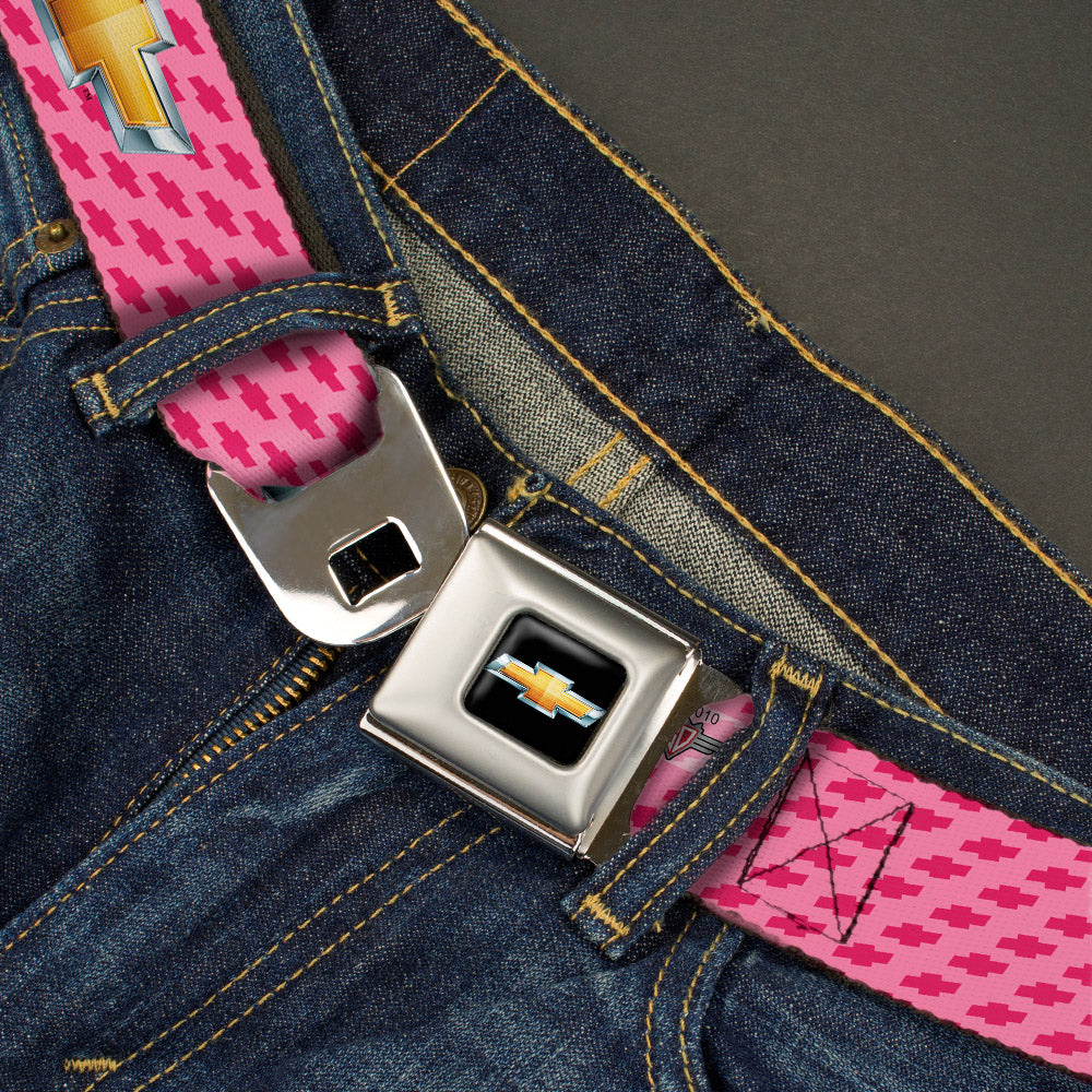 Chevy Bowtie Pink Seatbelt Belt