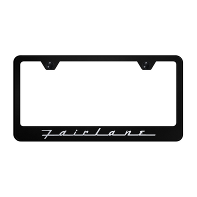 Fairlane Stainless Steel Frame - Laser Etched Black