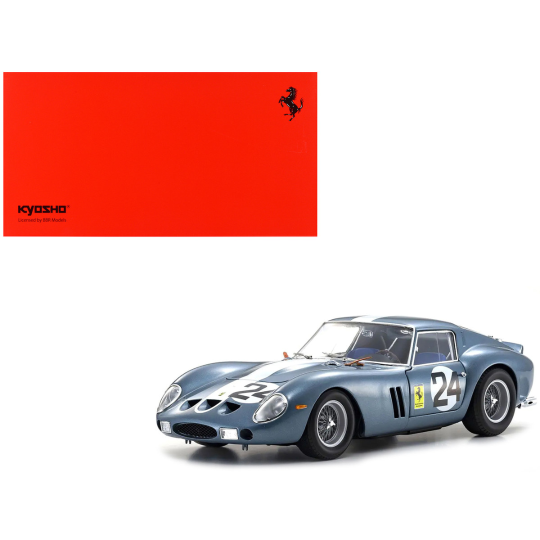 Ferrari 250 GTO #24 Phil Hill - Olivier Gendebien 2nd Place "Sebring 12 Hours" (1962) 1/18 Diecast Model Car by Kyosho