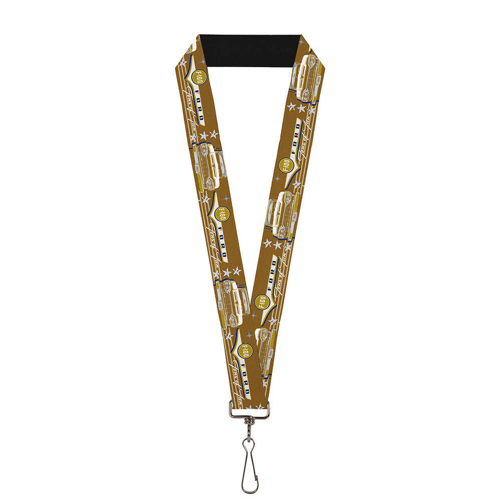 Vintage Ford F-100-Tons Of Fun Lanyard - 1.0"