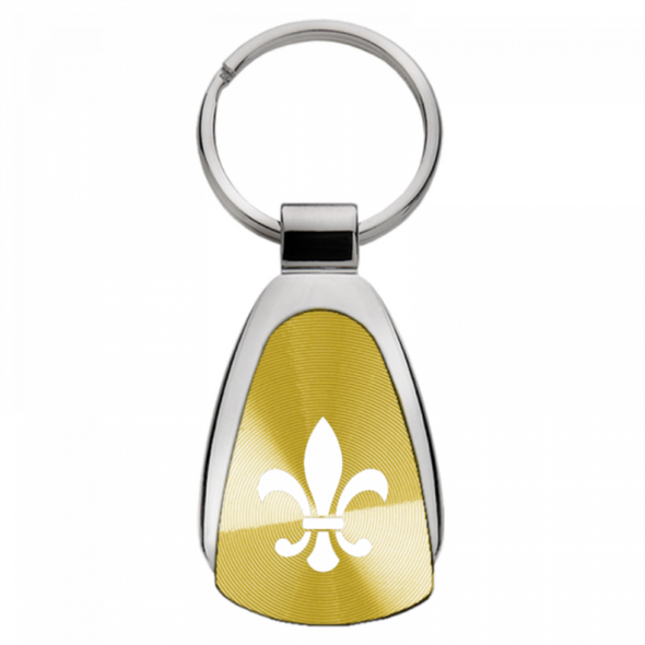fleur-de-lis-teardrop-key-fob-gold-23608-classic-auto-store-online