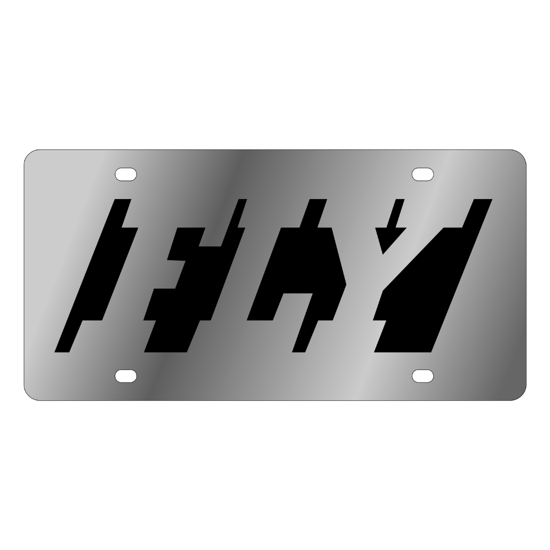 Fly Acrylic License Plate