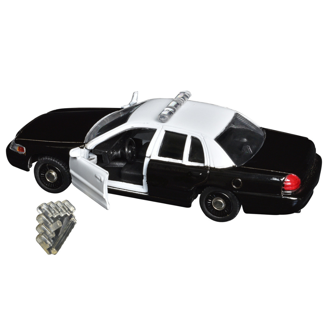 Ford Crown Victoria Police Interceptor Black and White 1/43 Diecast Model Car