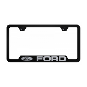 Ford Cut-Out Frame - Laser Etched Black