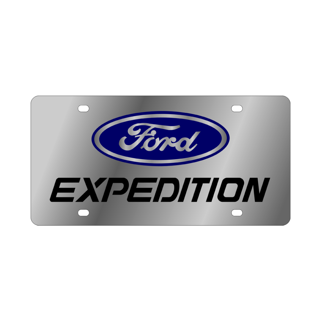Ford Expedition Stainless Steel License Plate
