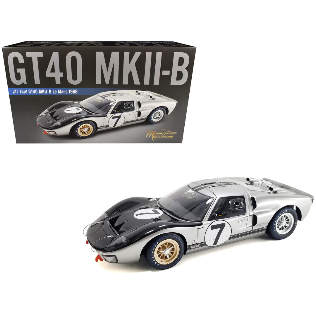 Ford GT40 MKII-B #7 Graham Hill - Brian Muir "Alan Mann Racing" "24 Hours of Le Mans" (1966) "Masterpiece Collection" 1/12 Diecast Model Car