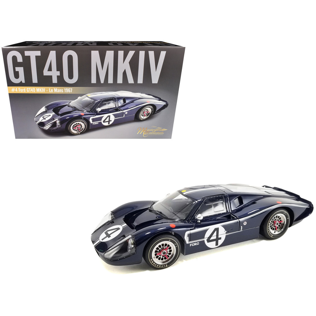 Ford GT40 MKIV #4 Denny Hulme - Lloyd Ruby "Holman & Moody" "24 Hours of Le Mans" (1967) "Masterpiece Collection" 1/12 Diecast Model Car