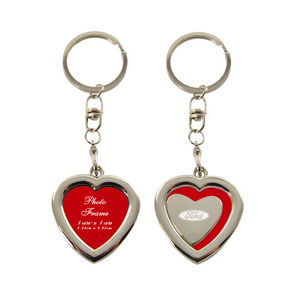 Ford Heart Shaped Photo Key Fob in Red