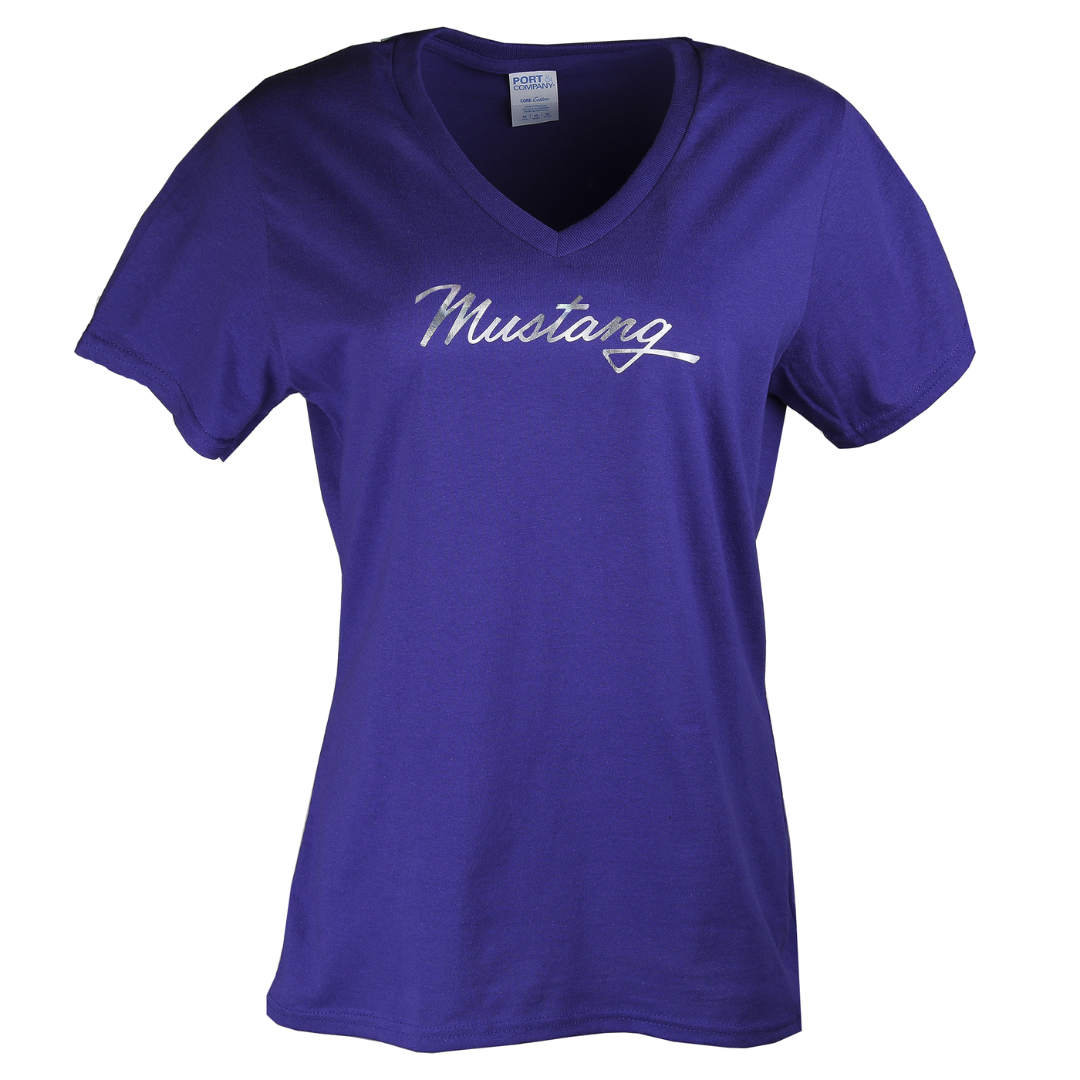 Ford Ladies Mustang Foil T-Shirt