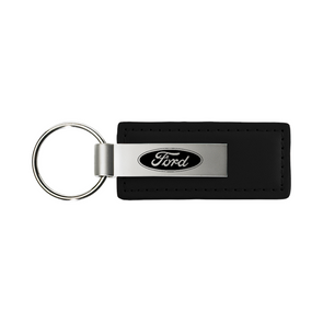 Ford Leather Key Fob in Black