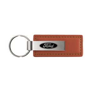 Ford Leather Key Fob in Brown
