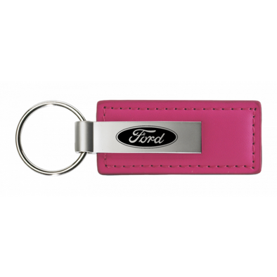 Ford Leather Key Fob in Pink