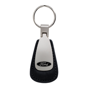 Ford Leather Teardrop Key Fob in Black