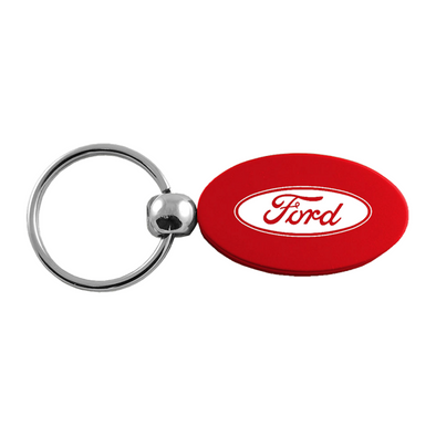 Ford Oval Key Fob in Red
