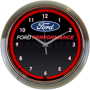 FORD PERFORMANCE NEON CLOCK