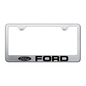 Ford Stainless Steel Frame - Laser Etched Brushed