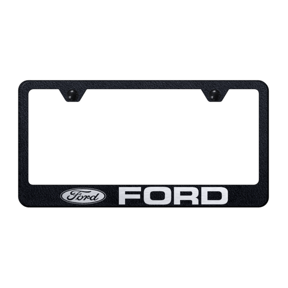 ford-stainless-steel-frame-laser-etched-rugged-black-40866-classic-auto-store-online