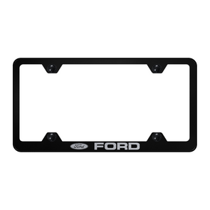 Ford Steel Wide Body Frame - Laser Etched Black