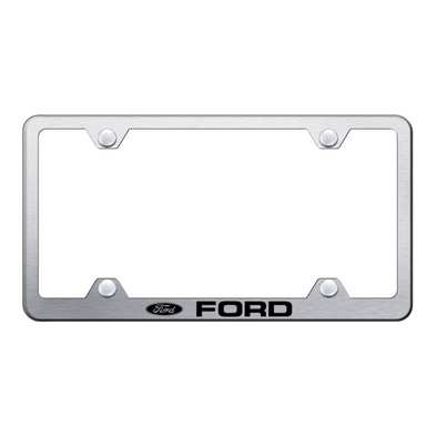 Ford Steel Wide Body Frame - Laser Etched Brushed