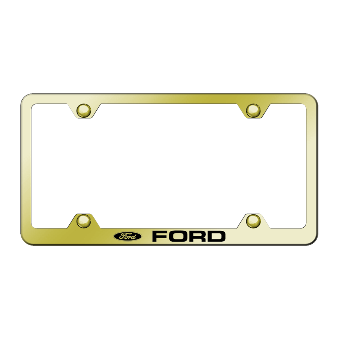 Ford Steel Wide Body Frame - Laser Etched Gold | Classic Auto Store Online