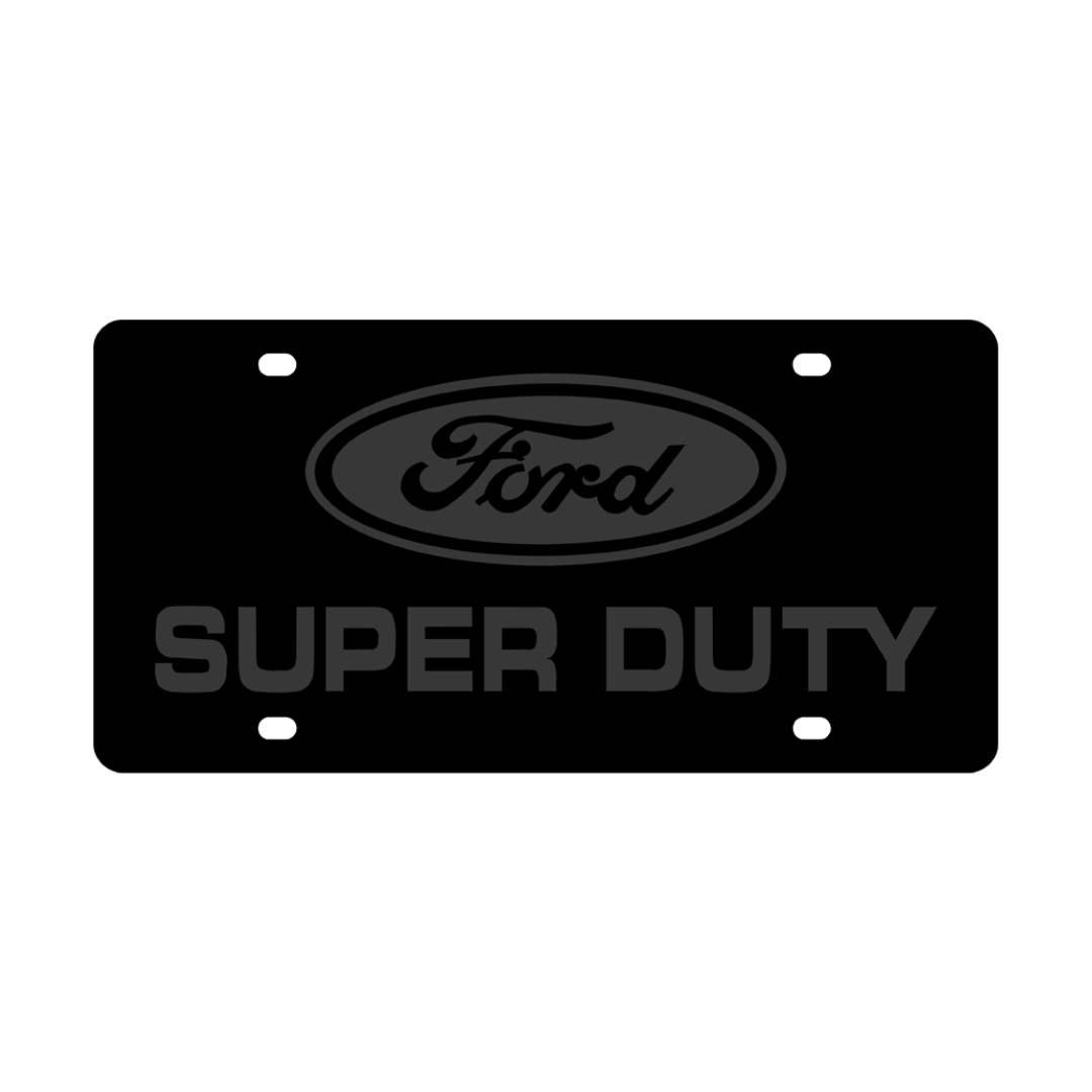 Ford Super Duty Carbon Steel License Plate